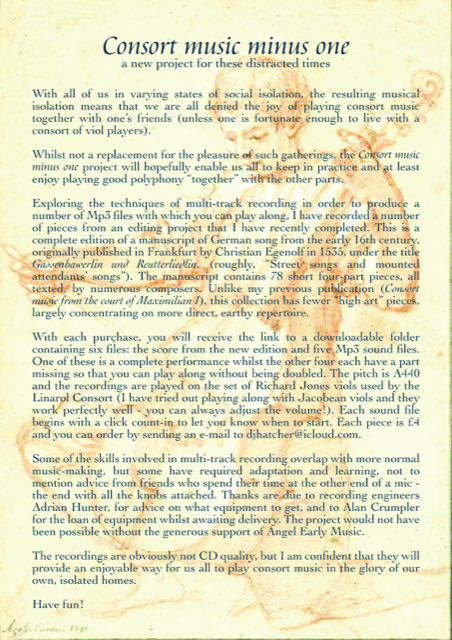 Consort music minus one intro