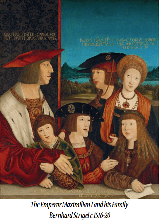 The Emperor Maximilian I and his Family Bernhard Strigel c.1516-20
