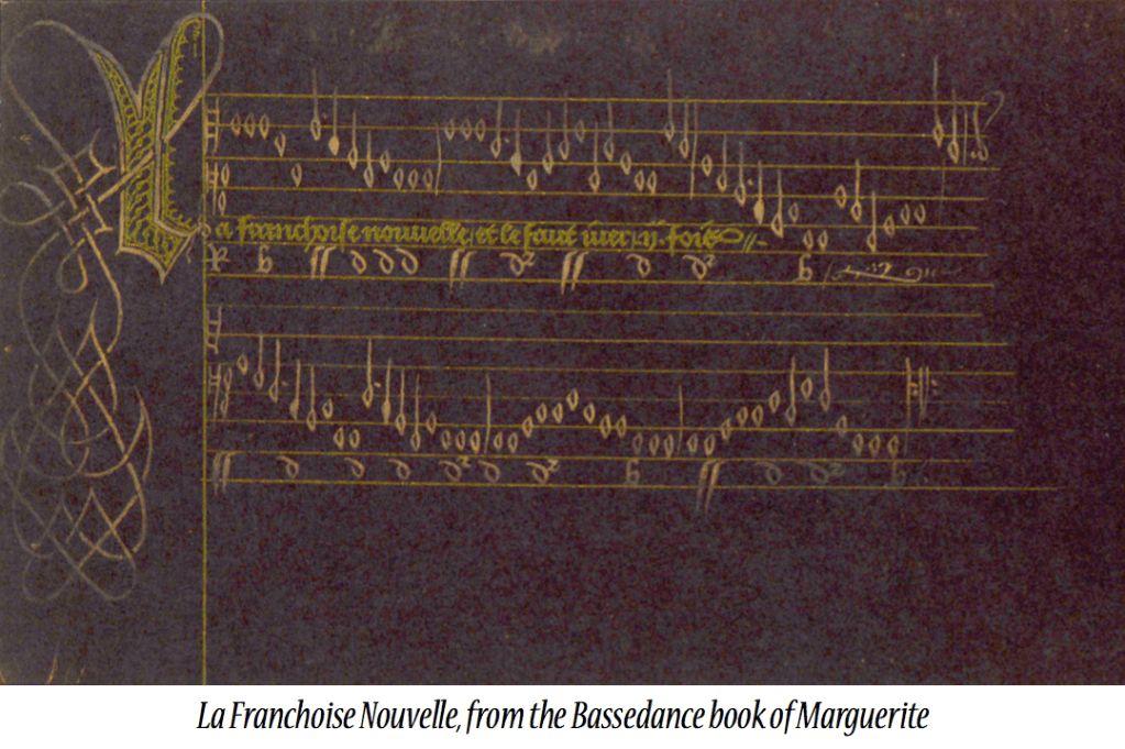 La Franchoise Nouvelle, from the Bassedance book of Marguerite