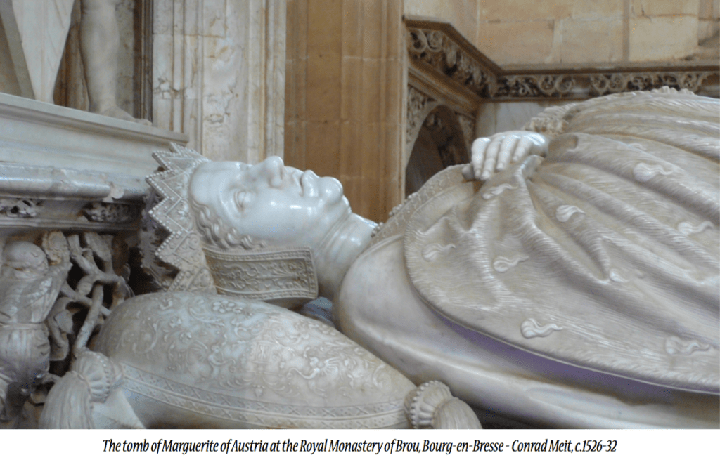 The tomb of Marguerite of Austria at the Royal Monastery of Brou, Bourg-en-Bresse - Conrad Meit, c.1526-32